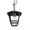 Lampa wisząca ogrodowa TEVIO W 1xE27 IP54 czarna LED2B